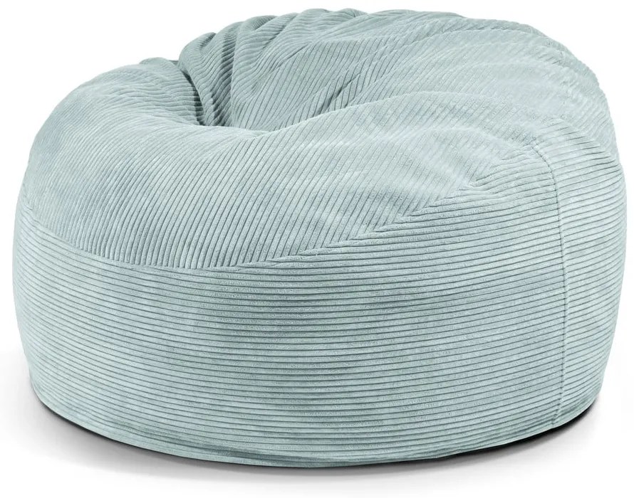 Puof a sacco color menta con rivestimento in velluto a coste Om 110 – SLOWDOWN