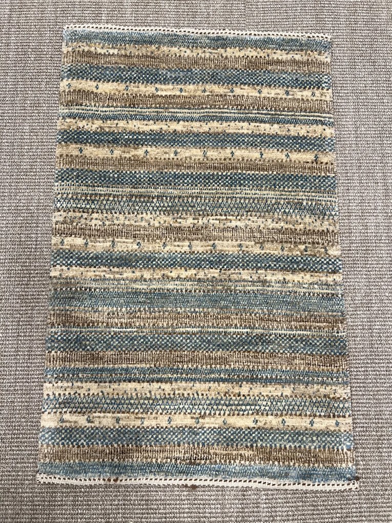 Loribaft Tappeto 60x90 Beige (Iran) Annodato A Mano