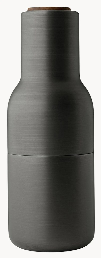 Set macina sale e pepe con coperchio in legno di noce Bottle Grinder 2 pz