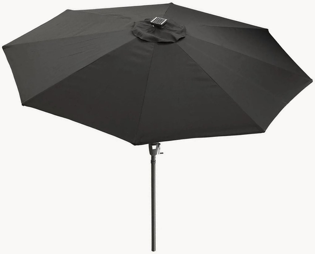 Parasol con luce solare a LED Sabal, Ø 270 cm