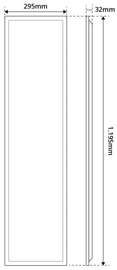 Pannello LED a Sospensione 120x30 40W IP40 No-Flickering - LIFUD Driver Colore Bianco Caldo 3.000K