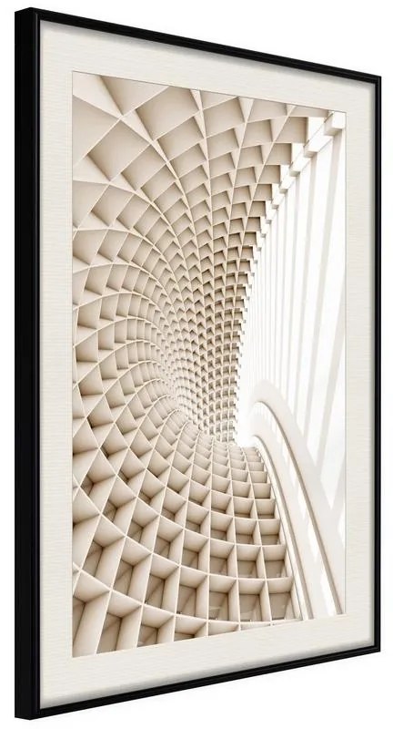 Poster  Curved Library  Cornice Quadri Cornice nera con pass-partout, Larghezza x Altezza Home decor 30x45