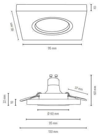 Spot-Light 2515174 - Lampada LED da incasso VITAR 1xGU10/5W/230V