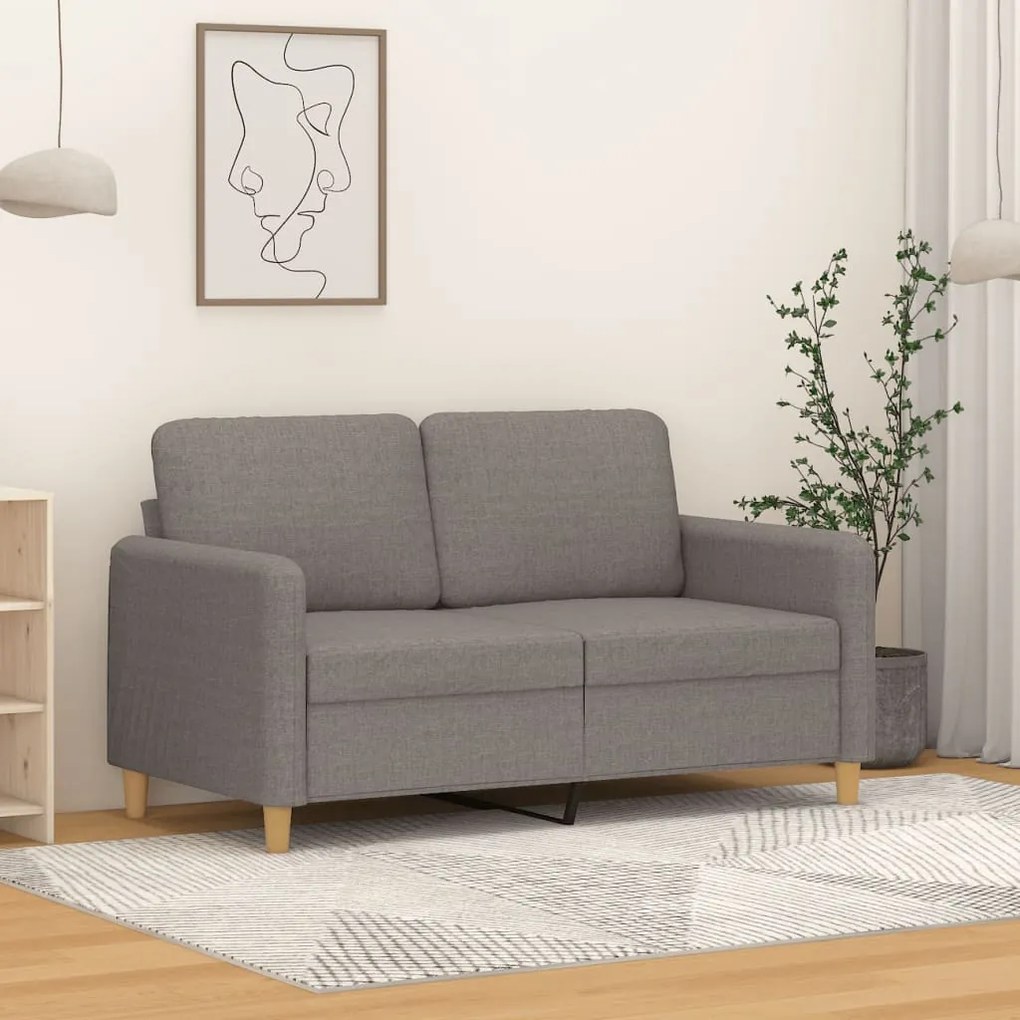 Divano A 2 Posti Tortora 120 Cm İn Tessuto /