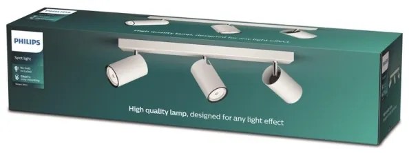 Philips - Luce Spot KOSIPO 3xGU10/5,5W/230V bianco