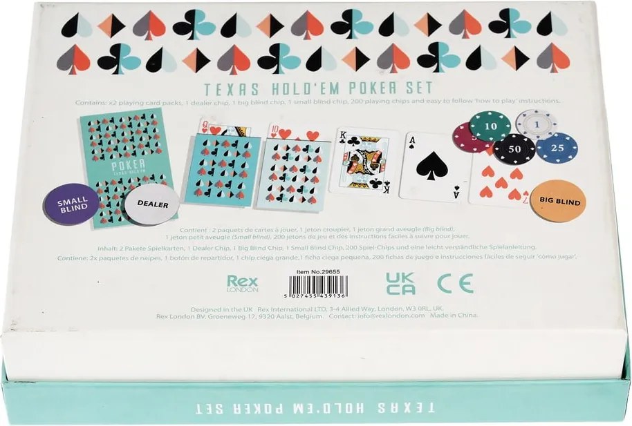 Gioco di carte Texas Hold'em – Rex London