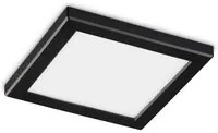 Lampada da soffitto Aura Square 3000K Nero - L220xH18xP220mm