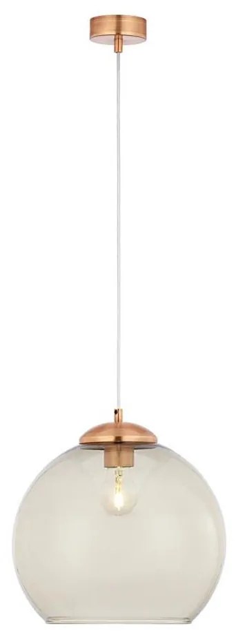 Jupiter 1834 - ASTI - Lampadario a sospensione con filo ASTI 1xE27/60W/230V rame