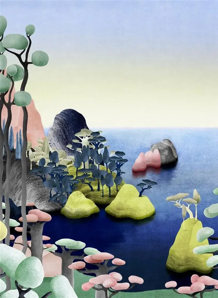 Christian Lacroix Carta da parati panoramica Its Paradise - Agate