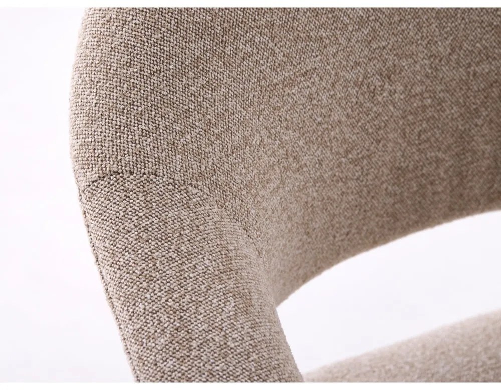 Set di sedie da pranzo beige in rovere massiccio con braccioli 2 pz Elk – Unique Furniture