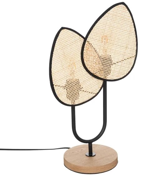 Atmosphera - Lampada da tavolo OLME 2xE27/40W/230V in rattan