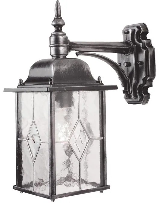 Applique classico chic da esterno WX2 nero IP43 1X E27 ELSTEAD