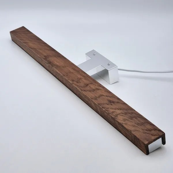 Brilagi-Illuminazione a LED per specchi da bagno WOODY MIRROR LED/12W/230V IP44 quercia/cromo