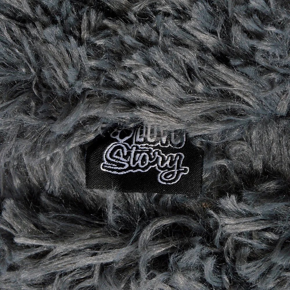 Letto per cani grigio scuro ø 75 cm - Love Story