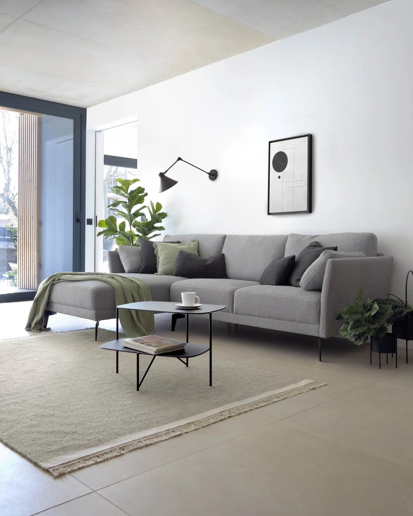 Kave Home - Fodera per cuscino Noa 45 x 45 cm grigio