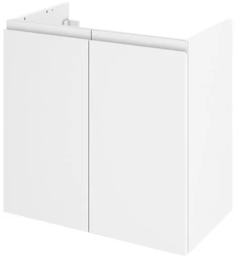 Mobile da bagno sotto lavabo Remix bianco lamellare opaco L 60 x H 58 x P 33 cm 2 ante, lavabo non incluso