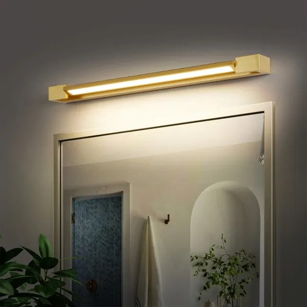 Brilagi-LED Illuminazione per specchio da bagno AQUA LINE LED/18W/230V 60 cm IP44 dorata