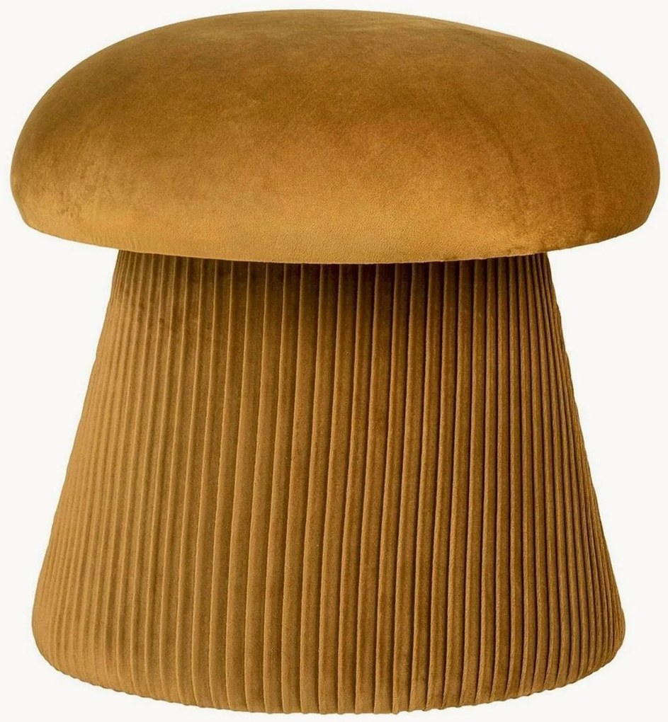 Pouf imbottito in velluto/corda Hampton