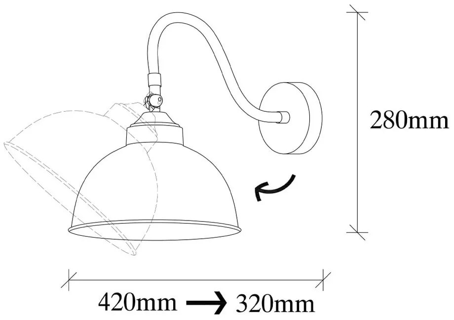 Lampada da parete in metallo nero Opviq luci Fotini - Opviq lights