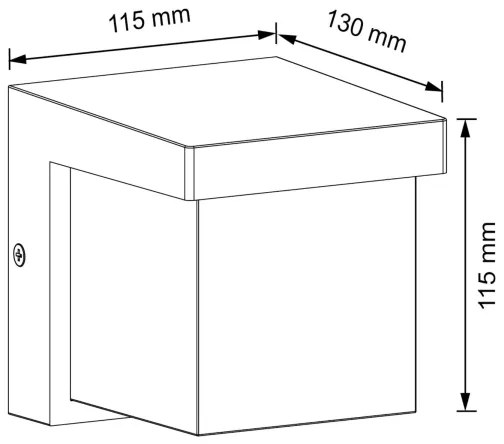 Applique a LED da esterno MORGAN LED/10W/230V IP54