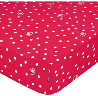 Lenzuolo con angoli HappyFriday MR FOX Rosso Multicolore 60 x 120 x 14 cm