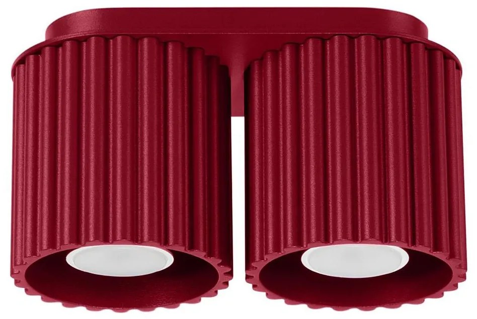 Sollux SL.1820 - Faretto AURA 2xGU10/10W/230V rosso