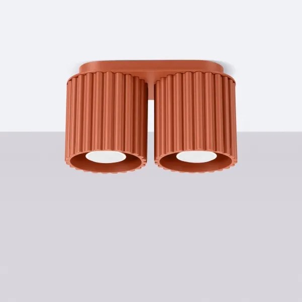 Sollux SL.1800 - Faretto AURA 2xGU10/10W/230V arancione