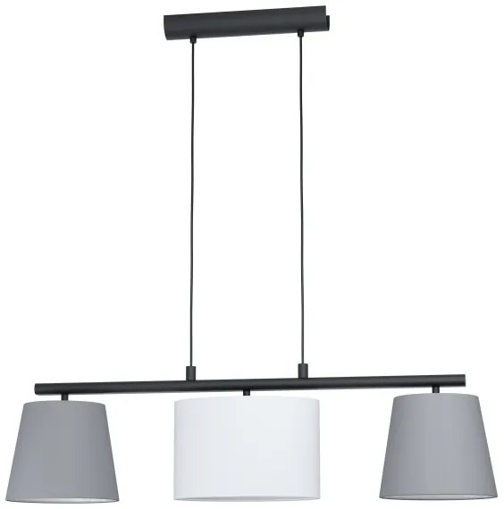 Eglo 55207 - Lampadario a sospensione con filo ALMEIDA 3xE14/25W/230V grigio