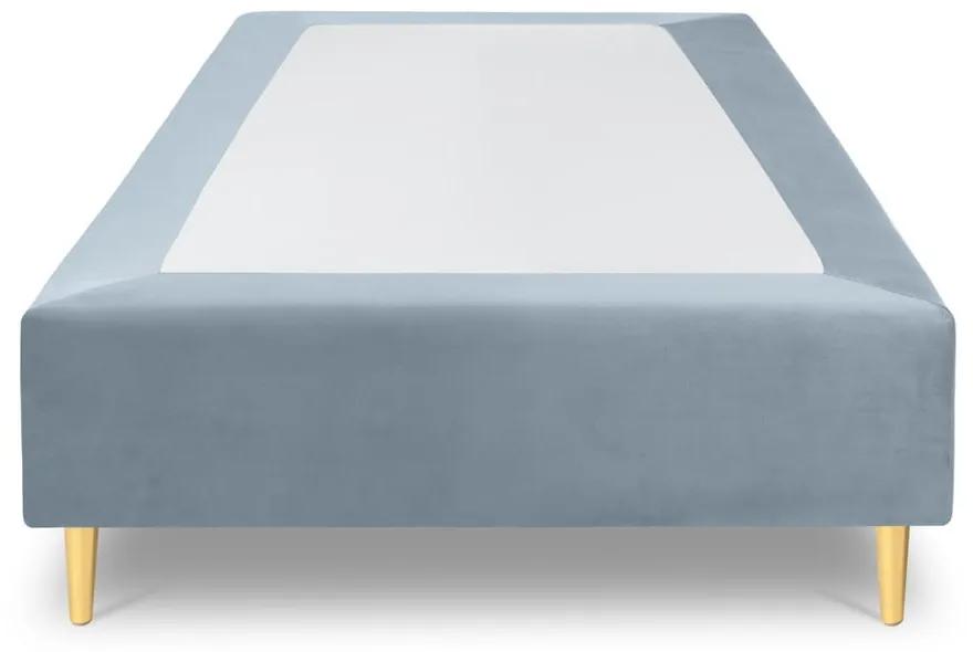 Letto singolo in velluto azzurro, 90 x 200 cm Lia - Cosmopolitan Design