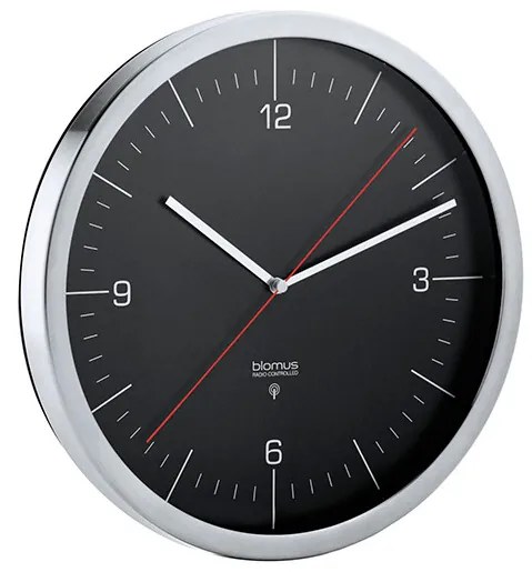 Blomus - Crono Radio Controlled Clock Ø25 Black Blomus