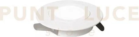 Incasso led zenit bianco 5w 550lm 3000k ip44 orientabile 9x2,5cm