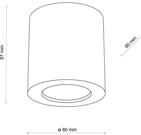 Faretto EVE 1xGU10/10W/230V faggio