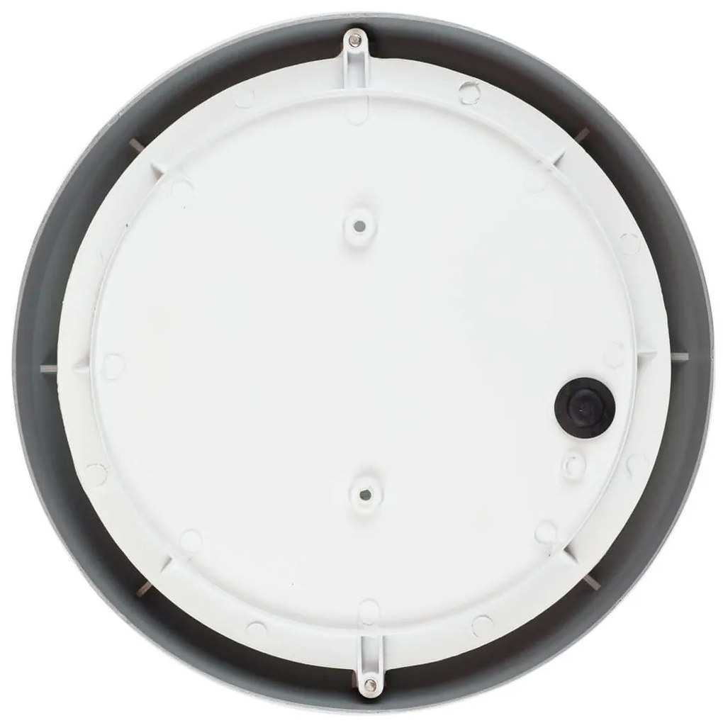 Plafoniera da Esterno E27 Grigia IP54 Ø258mm Colore Grigio