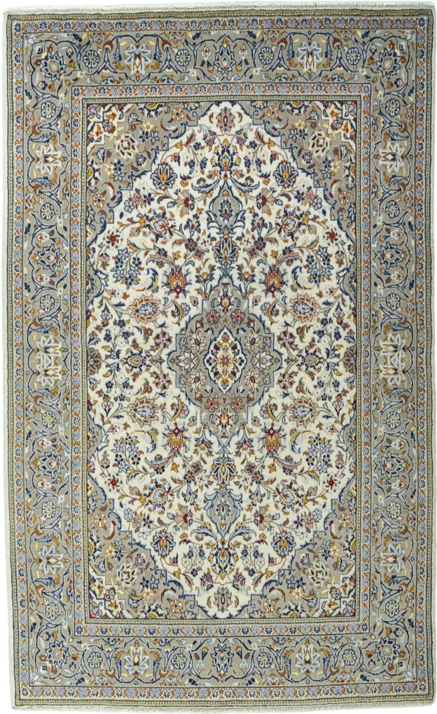 Kashan Tappeto persiano 230x140 Beige (Iran) Annodato A Mano