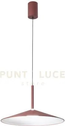 Lampadario a sospensione led khan rossa 16w 2405l 2700 e 3200k 48x1...