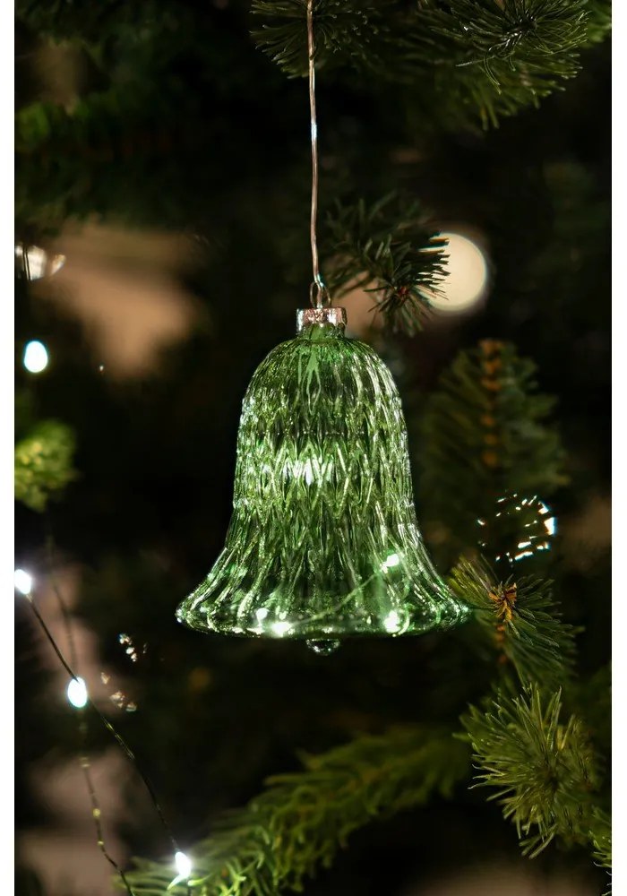 Decorazione luminosa verde ø 9 cm Luna - Sirius