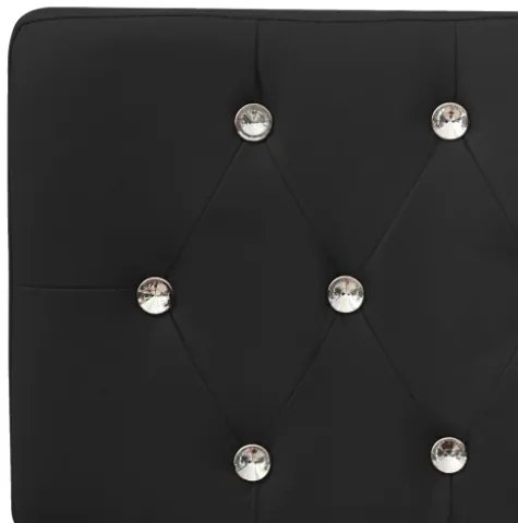 Panca 110 cm Nera in Similpelle