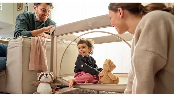 Lionelo - Lettino da viaggio LAURA Beige Sabbia