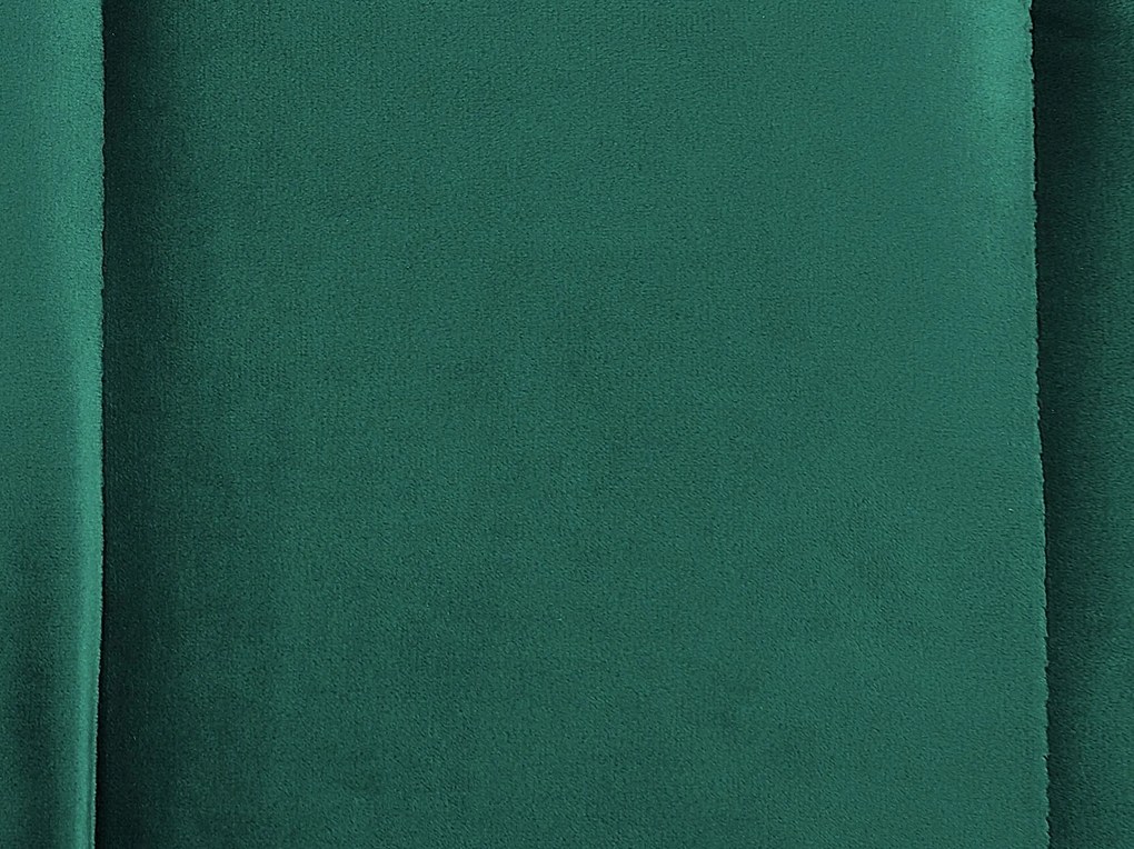 Chaise longue velluto verde smeraldo destra ALLIER Beliani
