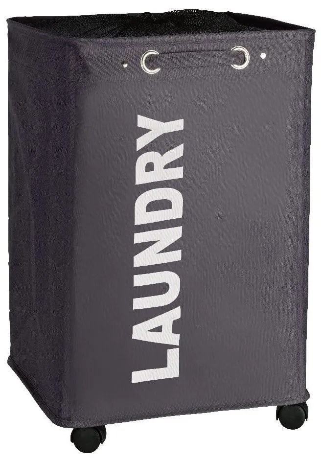 Cesto portabiancheria Quadro grigio, 79,2 l Corno - Wenko
