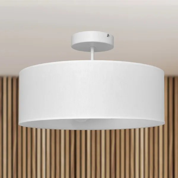 Lampadario a sospensione con supporto rigido ALBA 3xE27/15W/230V bianco