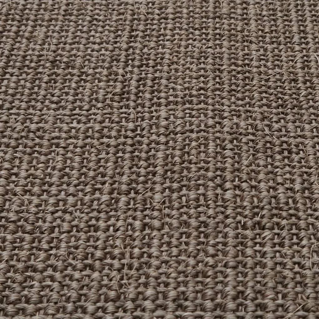 Tappeto in sisal per tiragraffi marrone 66x350 cm