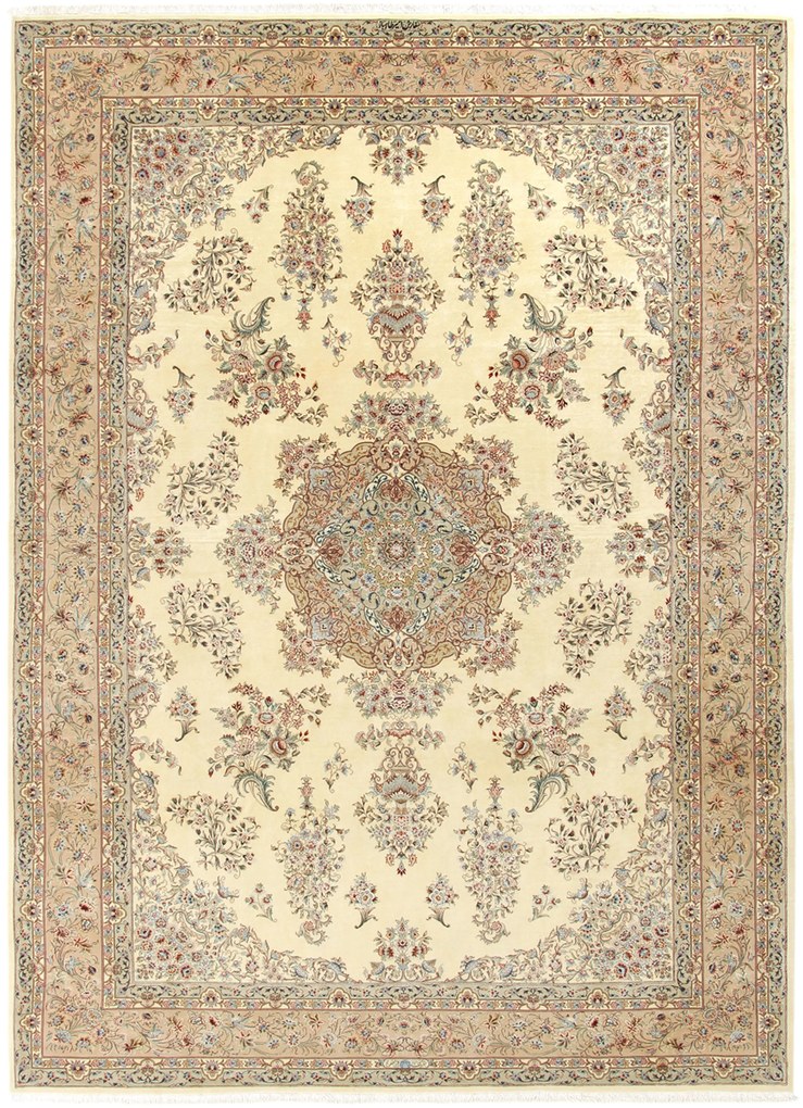 Isfahan Tappeto 340x240 (Iran) Annodato A Mano