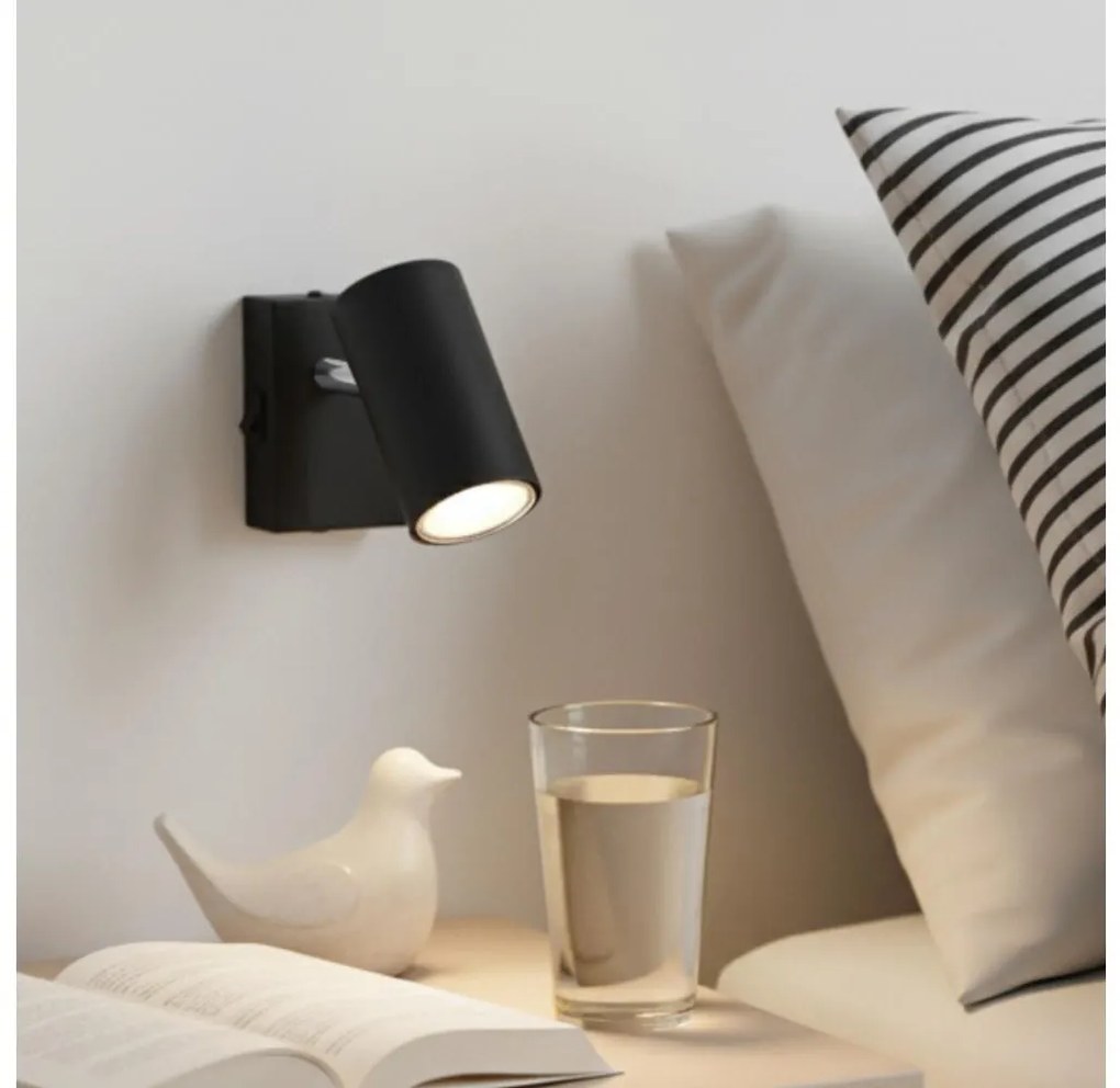 Globo 57911-1B - Faretto da parete ROBBY 1xGU10/25W/230V nero