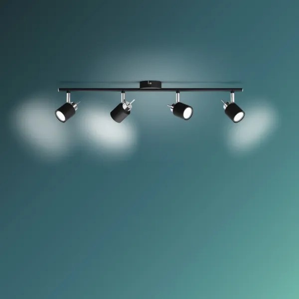 Philips - Faretto MERANTI 4xGU10/35W/230V nero