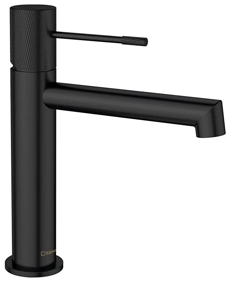 Sapho - Miscelatore per lavabo SOLARIS 20 cm nero opaco