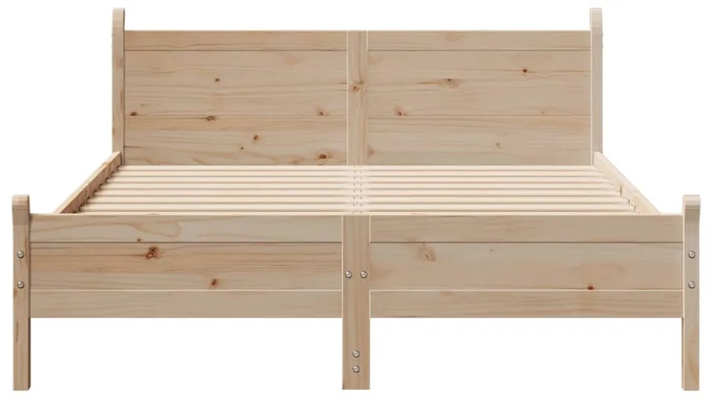 Letto senza materasso 120x200 cm in legno massello di pino