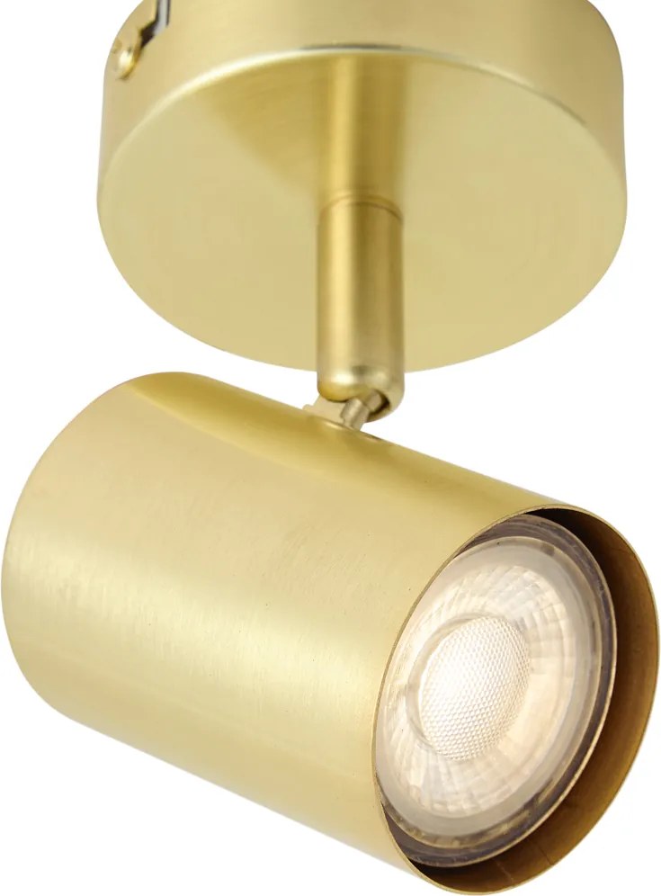 Faretto moderno orientabile in ottone - Jeana