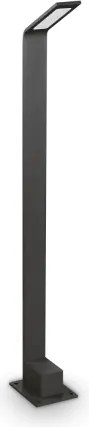 Agos paletto ip54 led 3000 k 670lm 6,5w nero h.80cm