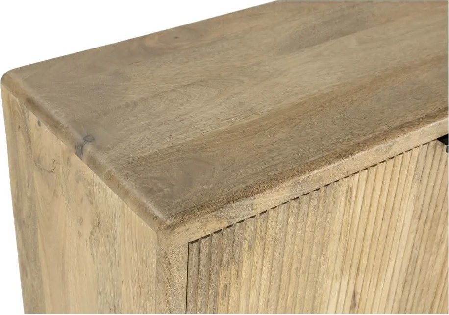 Cassettiera di colore naturale in mango massiccio 190x85x40 cm Mundra – MOME